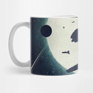 Battlestar Galactica Battle Silhouette Mug